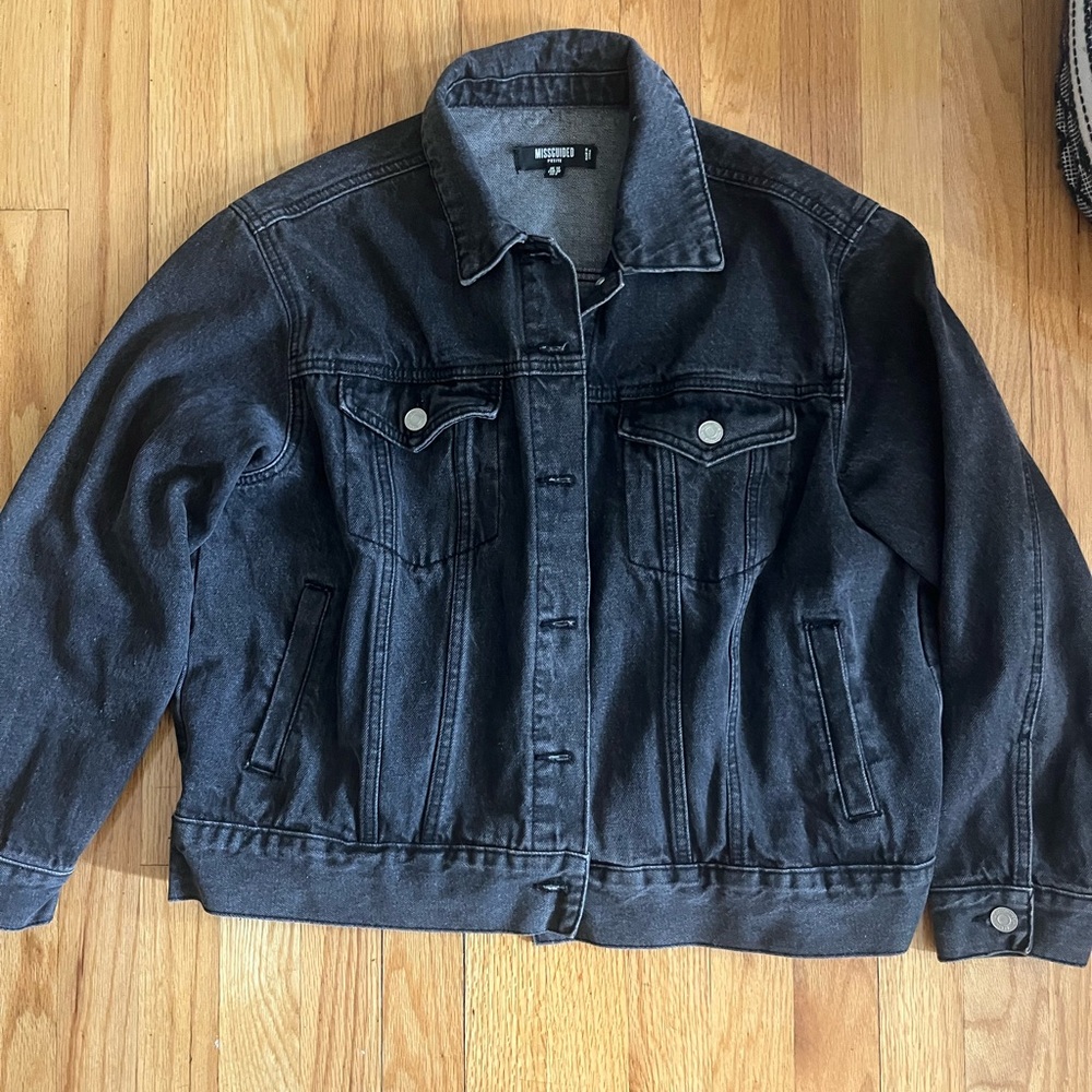 Missguided Black Denim Jacket